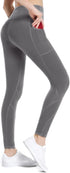 High Waisted Tummy Control Leggings-Yoga-Pants with Pockets Leggings for Women Workout Squat Proof Tights